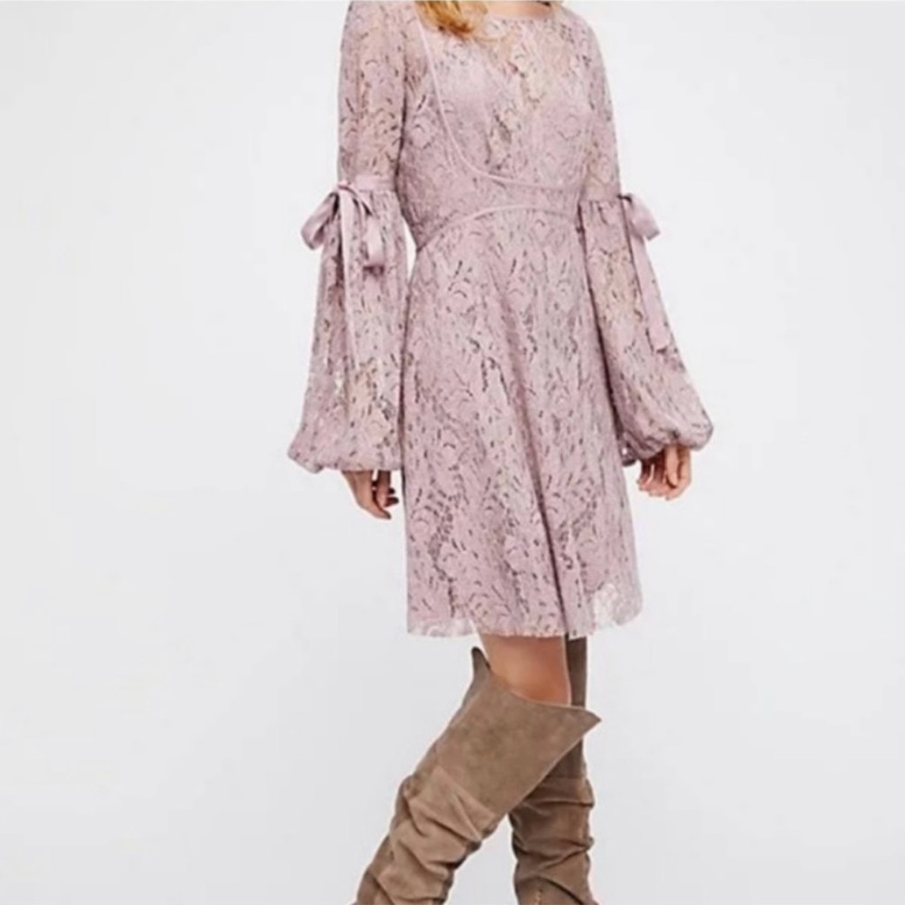 FREE PEOPLE RUBY LACE DRESS SMALL - Picture 10 of 10